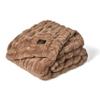 Minky Couture Hugs Blanket - Extra Plush Blanket for Premium Gifting - Stretchy Bubbled Cozy Throw - Silky Smooth - Durable & Machine-Washable - Travel-Friendly - Travel, Milk Chocolate view 1