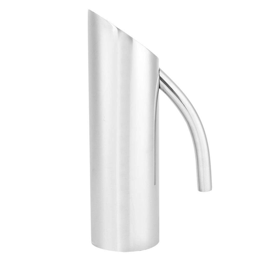 1.6L Large Stainless Steel Water Pitcher, Cold for Bar KTV Restaurant, Anti Durable Drinks Container, Ergonomic Handle Design, Ideal for Serving Cold or Hot Beverag