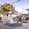 Hoiweqr Wedding Table Number, Stainless Steel Table Numbers 1-10/20/30 Double Side Restaurants Table Number Card Signsfor Banquet Restaurant Party Decor(1-30) view 2