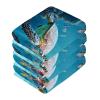 ALAZA A Sea Turtle Underwater Towels Cotton Washcloths Set,Extra Absorbent Fast Drying Face-Cloth Washcloths,Soft Fingertip Towel for Hotel,Spa,Kitchen,12'' x 12'' (6 Pack) view 2