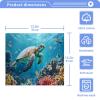 ALAZA A Sea Turtle Underwater Towels Cotton Washcloths Set,Extra Absorbent Fast Drying Face-Cloth Washcloths,Soft Fingertip Towel for Hotel,Spa,Kitchen,12'' x 12'' (6 Pack) view 3