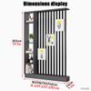 1set Stylish Wooden Room Divider with Shelf - Freestanding Privacy Screen for Home Decor and Storage Solutions(Gray+White,39.3x9.4x79.5in) view 2