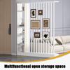 1set Stylish Wooden Room Divider with Shelf - Freestanding Privacy Screen for Home Decor and Storage Solutions(Gray+White,39.3x9.4x79.5in) view 3