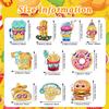10 Pcs Diamond Art Magnets for Fridge, Foodie Hamburger Diamond Painting Magnet Kits for Adults Home DIY Craft Decor view 2