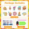 10 Pcs Diamond Art Magnets for Fridge, Foodie Hamburger Diamond Painting Magnet Kits for Adults Home DIY Craft Decor view 3