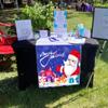 Customized Table Runner with Pictures Add Your Own Business Logo Personalized with Any Text Name Table Banner for Events, Birthday, Wedding, Gray, 13"x72" view 4