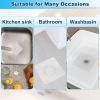 Beautyflier 3 Pcs Shower Drain Cover and 3 Pcs Hooks, Silicone Floor Drain Cover to Keep Bugs Out, Rubber Floor Drain Smell Stopper for Washbasin, Bathroom, and Kitchen Sink view 3