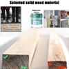 10 Pack Adjustable Wooden Slat Room Divider - Stylish Privacy Screens for Home & Office Space Solutions(Teak,90cm) view 3