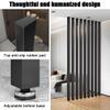 10 Pack Adjustable Wooden Slat Room Divider - Stylish Privacy Screens for Home & Office Space Solutions(Teak,90cm) view 4