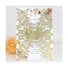 20sets Creative Butterfly Design Laser Cut Wedding Invitation,Glitter Laser Cut Lace Flora Wedding Invitation Cards for Marriage Birthday Anniversary Invite Invitations Cards(Gold) view 1
