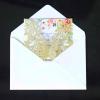 20sets Creative Butterfly Design Laser Cut Wedding Invitation,Glitter Laser Cut Lace Flora Wedding Invitation Cards for Marriage Birthday Anniversary Invite Invitations Cards(Gold) view 3