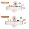 Qivzixamjr Floating Makeup Vanity for Wall, Wall Mounted Desk with Drawers, Wood White Corner Desk, Modern Dressing Table for Bedroom(47.2in) view 2