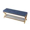 Shoe Bench Storage - Entry Bench Seat for Hallway, Front Door, Living Room, Mudroom - Sturdy Iron Frame view 1