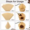 Coffee Filters #4, Coffee Filters 8-12 Cup Compatible with Ninja, 200 Count view 4