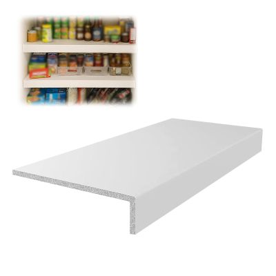 24/30/32/34/35/36in White Wire Rack Covers, Closet Laundry Room Pantry Shelf Cover, Removable Waterproof Decoration Shelf, Custom Size  Cuttable(1pc,L23xW12"/58x30cm)
