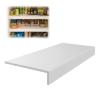 24/30/32/34/35/36in White Wire Rack Covers, Closet Laundry Room Pantry Shelf Cover, Removable Waterproof Decoration Shelf, Custom Size  Cuttable(1pc,L23xW12"/58x30cm) view 1