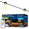 Enbrighten Accent Permanent Outdoor Lights, 50ft, 12 Lights, Smart view 1