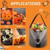 FCTVSKLN Halloween Bucket with Handles, Trick Or Treat Bags, Candy Tote Bag, Gift Baskets Polar Bear view 3