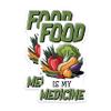 (2 Pack) Food is Medicine Magnets - Healthy Eating - Vegetarian Lover - 5" On Longest Side - Sticks to Smooth Flat Surfaces - Made in USA - MAG11059 view 1