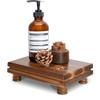 EOSAHR Acacia Wood Riser for Decor: Display Stand for Kitchen Counter,Brown view 1