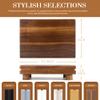 EOSAHR Acacia Wood Riser for Decor: Display Stand for Kitchen Counter,Brown view 2