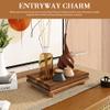 EOSAHR Acacia Wood Riser for Decor: Display Stand for Kitchen Counter,Brown view 3