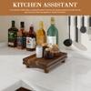 EOSAHR Acacia Wood Riser for Decor: Display Stand for Kitchen Counter,Brown view 4