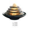 DINBOZ26X Indoor Fountain Ceramic Marble Round Tabletop Small Fountain Circulating Water Flow Ornaments Tabletop Fountain view 2
