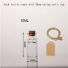 WOHATOO Mini Glass Bottles and Corks Diameter 22mm, 5ml-30ml Gravel Bottles Easy Use for Decor 5pcs(10ml*22mm*50mm) view 2