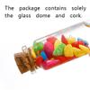 WOHATOO Mini Glass Bottles and Corks Diameter 22mm, 5ml-30ml Gravel Bottles Easy Use for Decor 5pcs(10ml*22mm*50mm) view 3