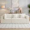 108'' Comfy Chenille Boneless Couch, Oversized Modular Sectional 3 Seater Sofa, Modern Deep Seat Corner Cloud Compressed Couch, No Assembly Sleeper Sofa with Chaise for Living Room, Beige view 1