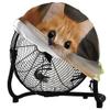 Custom Fan Dust Cover Personalized with Photo Text Logo Waterproof Washable Dustproof for 18" 20" Table Fan Covers, LawnGreen view 2
