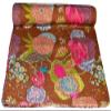 Arprani Indian Handmade Cotton Kantha Quilt Throw Blanket Bedspread gudari, Blankets Queen Size for Summer Lightweight Boho Blankets for Queen Size beds view 1