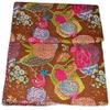 Arprani Indian Handmade Cotton Kantha Quilt Throw Blanket Bedspread gudari, Blankets Queen Size for Summer Lightweight Boho Blankets for Queen Size beds view 2