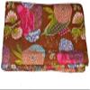 Arprani Indian Handmade Cotton Kantha Quilt Throw Blanket Bedspread gudari, Blankets Queen Size for Summer Lightweight Boho Blankets for Queen Size beds view 4