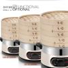 Electric Food Steamer for Cooking Vegetable Steamer with 2-Tier Bamboo Steamer with 60 Min Timer Auto Shut-Off & Boil Dry Protection 1500W view 4