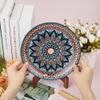 HOBBIESAY 2Pc Wood Plate Display Stands 3.54x5.20x6.89 Inch Plate Wood Holders Rustic Solid Wooden Tabletop Saucer Rack Folding Picture Frame Holder for Plates Picture Photo Display view 3