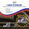 1776 Magnets - Patriotic - Independence Day - USA Pride - 2 Pack 5" Wide Design - Sticks to Fridges, Lockers, Toolboxes & More - Made in USA - AQM3379 view 3