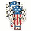 Guitar Flag Magnets - American Flag - Patriotic Decor - Music Lover - 2 Pack 5" Wide Design - Sticks to Fridges, Lockers, Toolboxes & More - Made in USA - AQM3156 view 1
