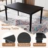 anwickjeff Dining Room Table for 6 Pieces, Farmhouse Kitchen Tables Set for 6 with 4 Chairs & Bench, Wooden Rectangular Table for Dining Room (Grey) view 3