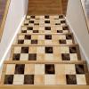 Stair Treads Non-Slip, Classical Grid Pattern 15 Piece Carpet Stair Treads, Staircase Runners for Wooden Steps, 30"x8" Indoor Staircase Step Runners Rugs, Stairway Cover Mat Pads view 1