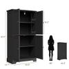 ChooChoo Bathroom Floor Cabinet with Adjustable Shelves view 2