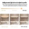 Medicine cabinet with mirror and light,Smart Carbon steel bathroom mirror cabinet with anti fog,Wall Storage Cabinet Time temperature,Three-color light,Paper hole(Gray,100*13*70cm/39.4*5.1*27.6in) view 3