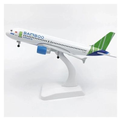 Display Scale Aircraft 20cm 1:400 for Vietnam Airline A320 Plane Diecast Resin Aircraft Model Reception Area Ornament Suitable for Gift Giving