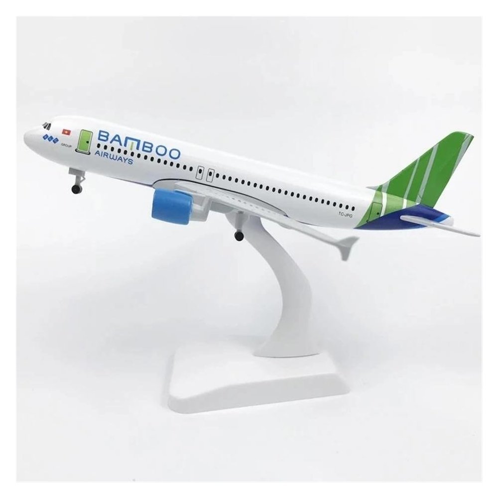 Display Scale Aircraft 20cm 1:400 for Vietnam Airline A320 Plane Diecast Resin Aircraft Model Reception Area Ornament Suitable for Gift Giving