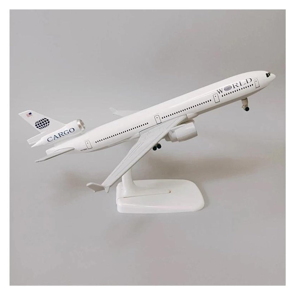 Display Scale Aircraft 20cm for USA Airline World Cargo MD-11 Diecast Static Scale Airplane Model Holiday Party Gift Suitable for Gift Giving