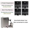1450W Automatic Milk Frother, Commercial Stainless Steel Coffee Frothing Machine with Memory Function, 40C-90C/104 F-194F/, for Milk, Bubble Tea, Milk Tea view 4