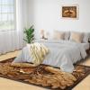 3x5 Regal Peacock Relief Area Rug - Opulent Beautiful Peacock Outdoor Rug for Porch, Area Rug Washable Non Slip for Bedroom Kitchen Living Room Entryway view 4