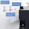 ZIGTUEI Wall Mount WiFi Router Box, Multimedia Concealment Cabinet, WiFi Router Storage Cabinet, Cable Management Organizer, for Living Room, Office, Bedroom(White,60x20cm/23.6x7.9in) view 4