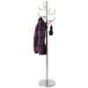 SLMslmsh-5188 Standing Coat Stand Coat Racks with 8 Hooks and Weighted Base Stainless Steel Hanger Stand for Coats, Scarves, Handbags Coat Rack view 3